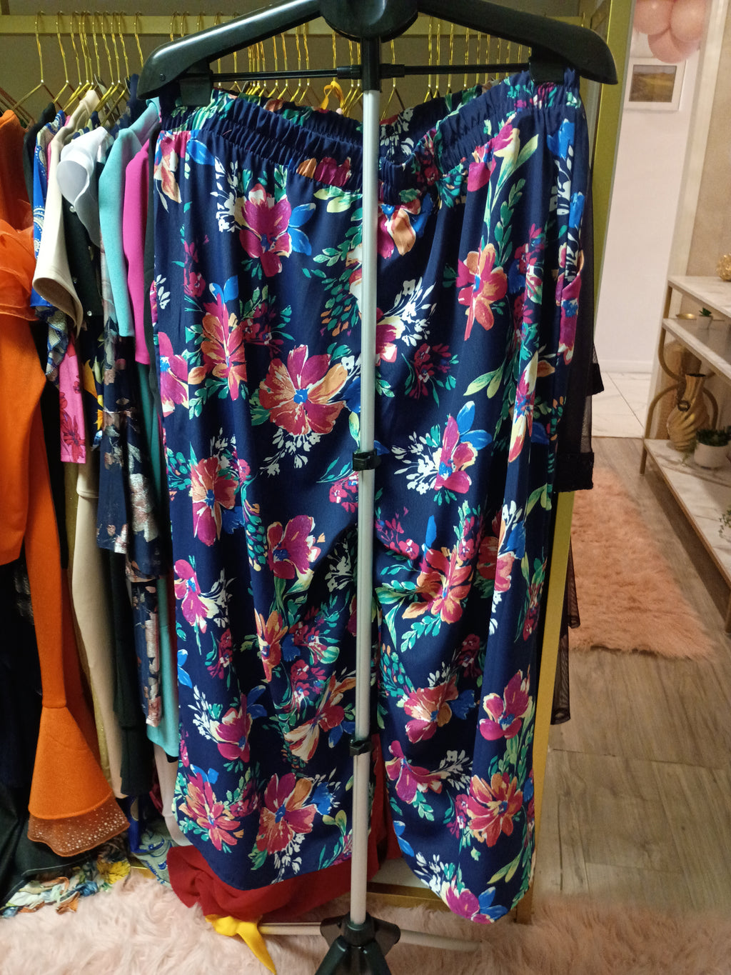 Floral Bright Rich Navy (2 piece set) - Spin U.S.A