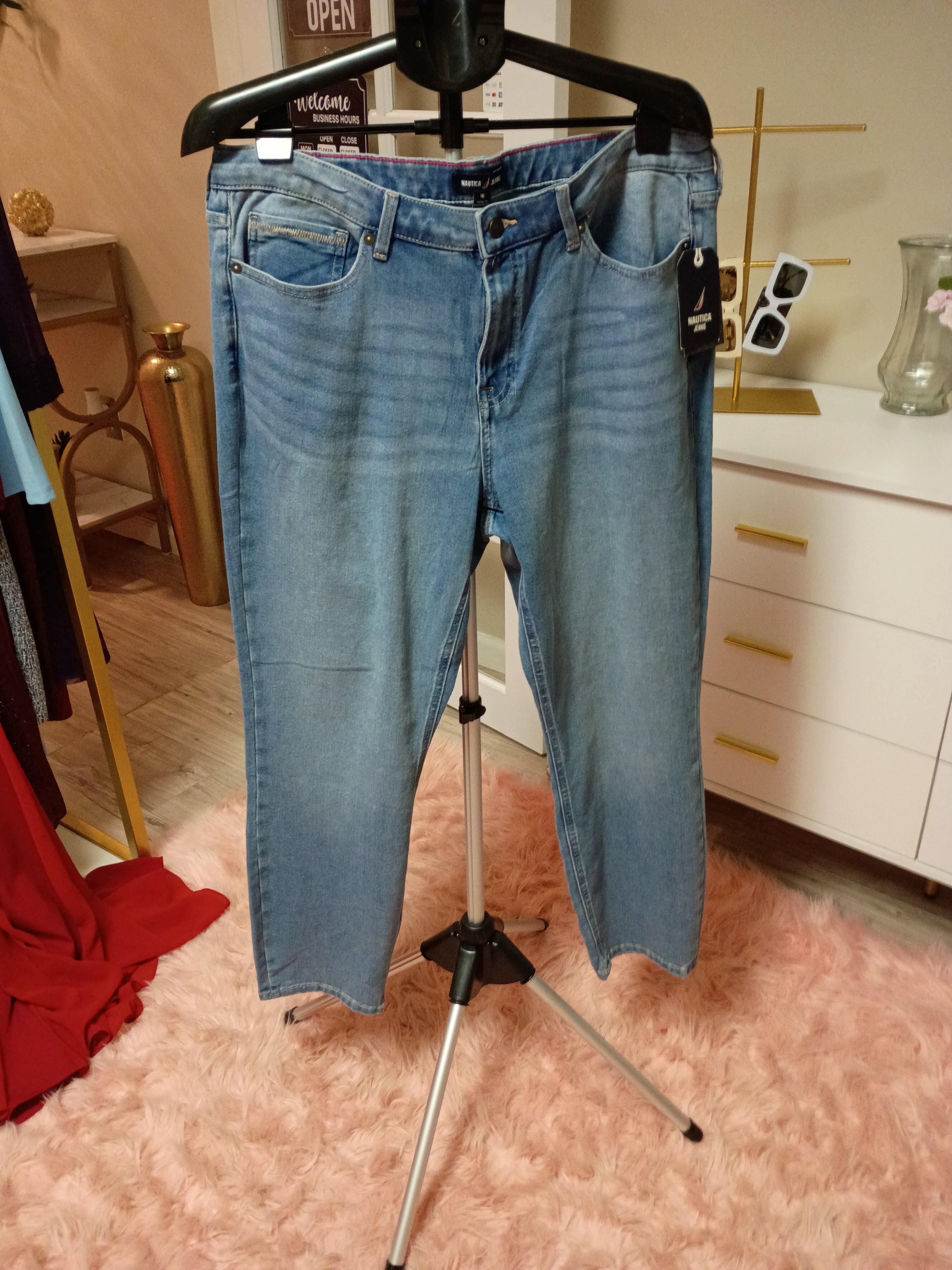 Nautica Light-Wash Ankle Jeans