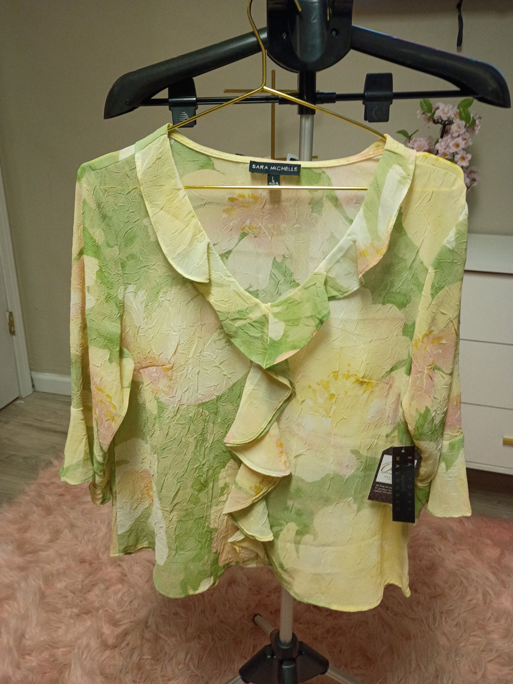 Soft Pastel Floral Print - Sara Michelle