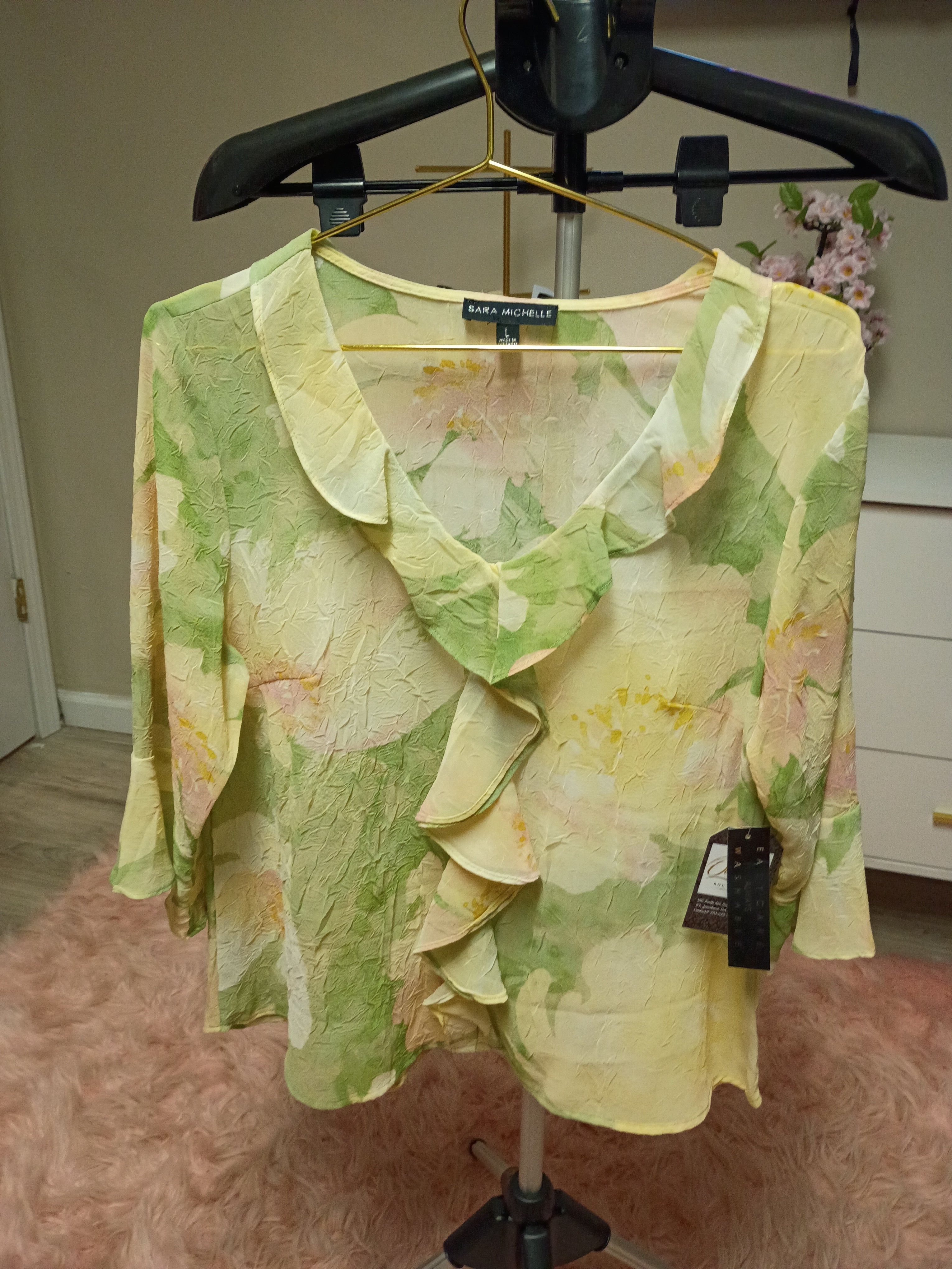 Soft Pastel Floral Print - Sara Michelle