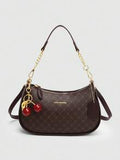 This Fashionable Women's Shoulder/Underarm Bag Is Made Of PU Leather