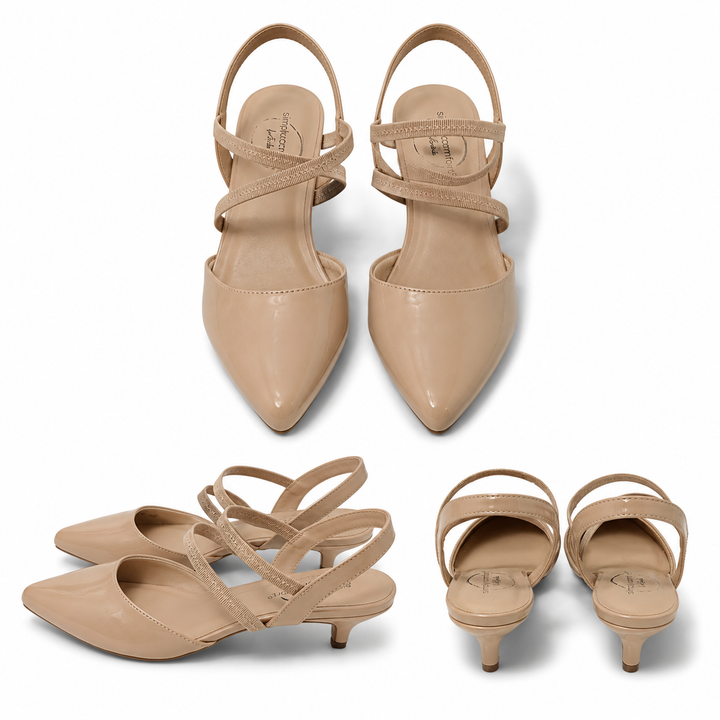 Pointed-Toe Kitten Heel Slingbacks - Lifestride/Simply Comfort