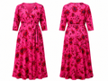 Pink Floral Wrap Maxi Dress - Spin U.S.A.