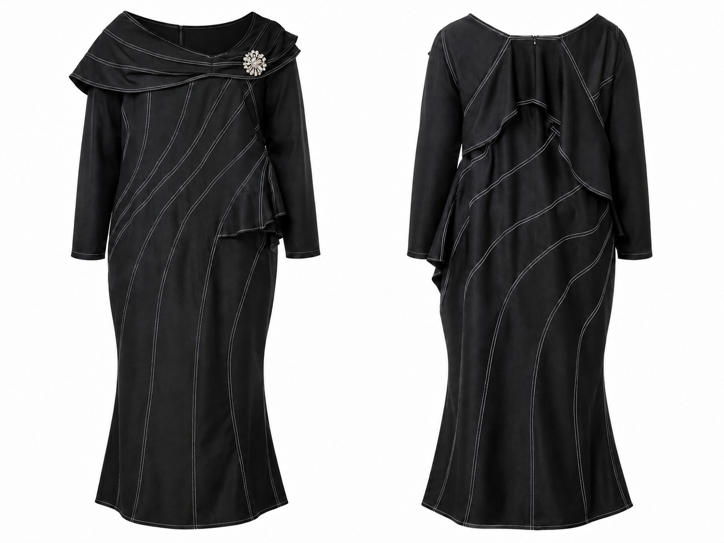 Black/White Jean Dress - Devine Sport NY