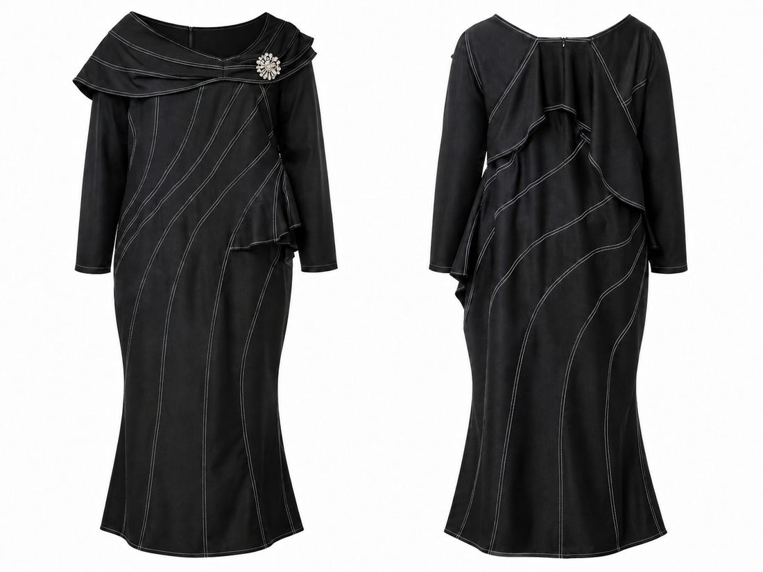 Black/White Jean Dress - Devine Sport NY