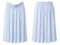 Light Blue Soft Silhouette Flowy Skirt - Gypsie Blu
