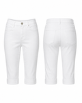 White High-Rise Capri Pants - d.jeans