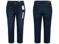 Lee Dark-Wash Mid-Rise Tapered Jeans