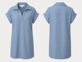 Emma & Michele Blue Collared Casual Dress – Sizes Small and XL