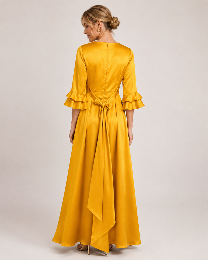 Giovanna Signature Gold Maxi Dress
