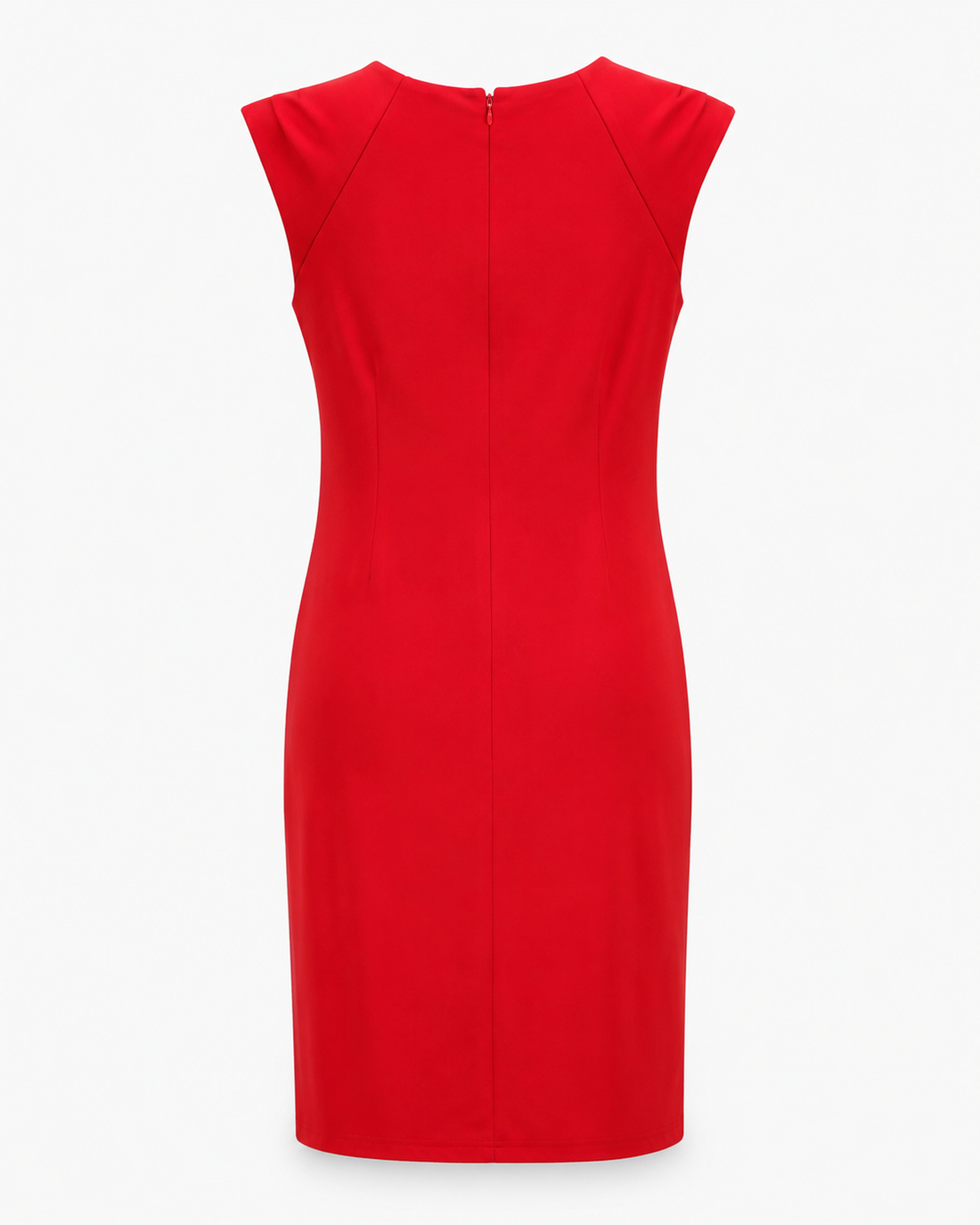 Red Textured Sheath Dress - Enfocus Studio