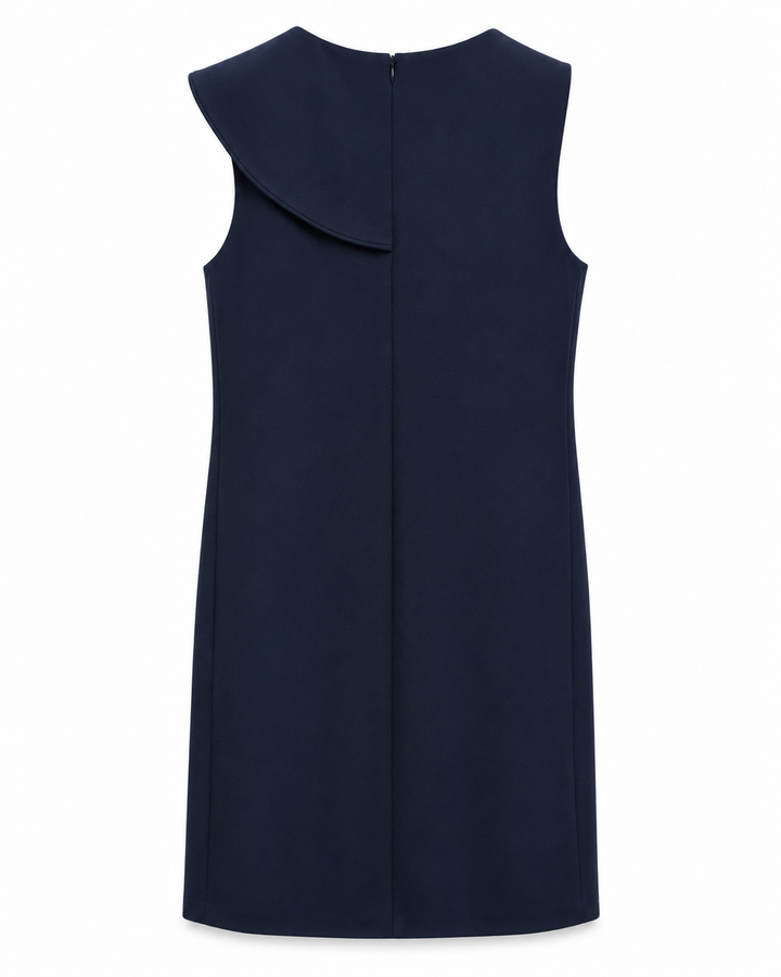 Navy Ruffle Accent Dress - Vince Camuto
