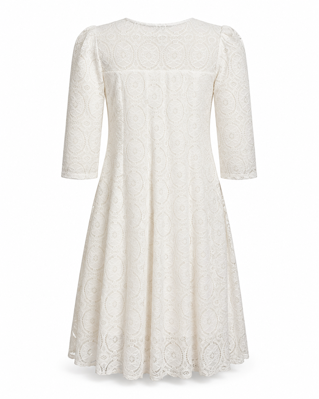 White Lace Fit-and-Flare Dress - rabbit, rabbit, rabbit Designs