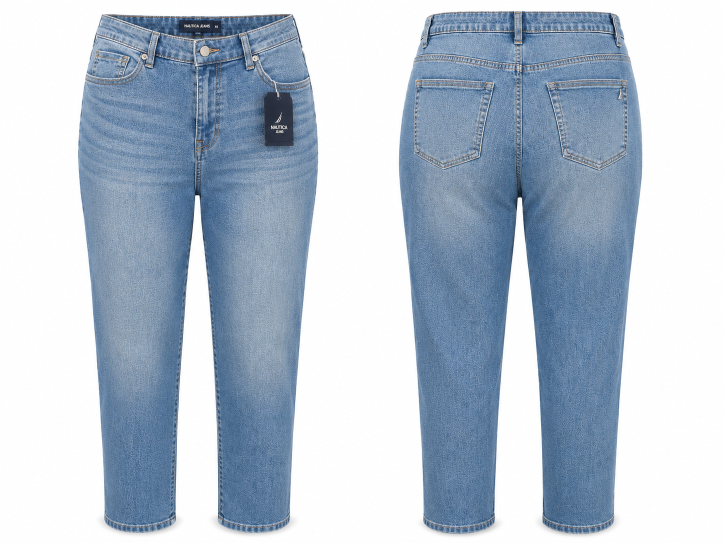 Nautica Light-Wash Ankle Jeans
