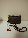 Brown Monogram Crossbody Handbag